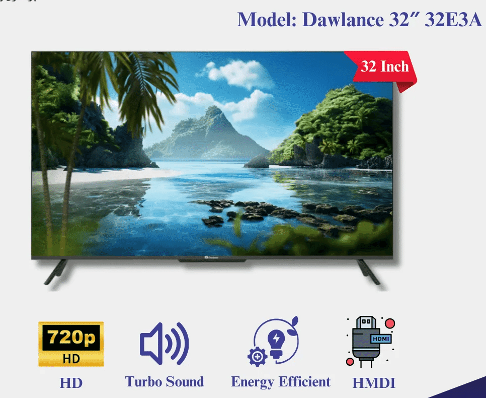 32E3A Dawlance 32-Inch 32E3A Simple HD LED TV Turbo Sound - Image 1