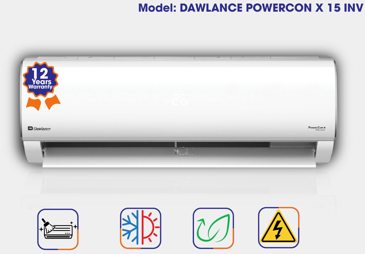 DAWLANCE-POWERCON-X-15-INV Dawlance 1 Ton Inverter Split AC Powercon X 15 - Image 1