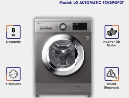 LG Front Load Washing Machine F2V5PGP2T (8 Kg)